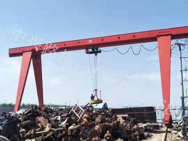 湖北宜昌龙门吊租赁 45吨10吨龙门吊垃圾场用