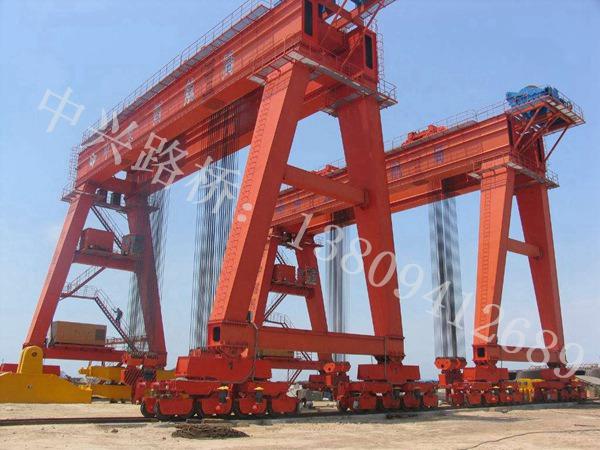 广东深圳轮胎式龙门吊100T港口起重机租赁